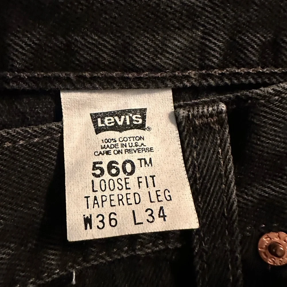 Levi Strauss - Black - Jeans - loose Fit - Tapered Leg - Picture 4 of 7